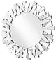 Sparkle Contemporary Round Mirror, Clear