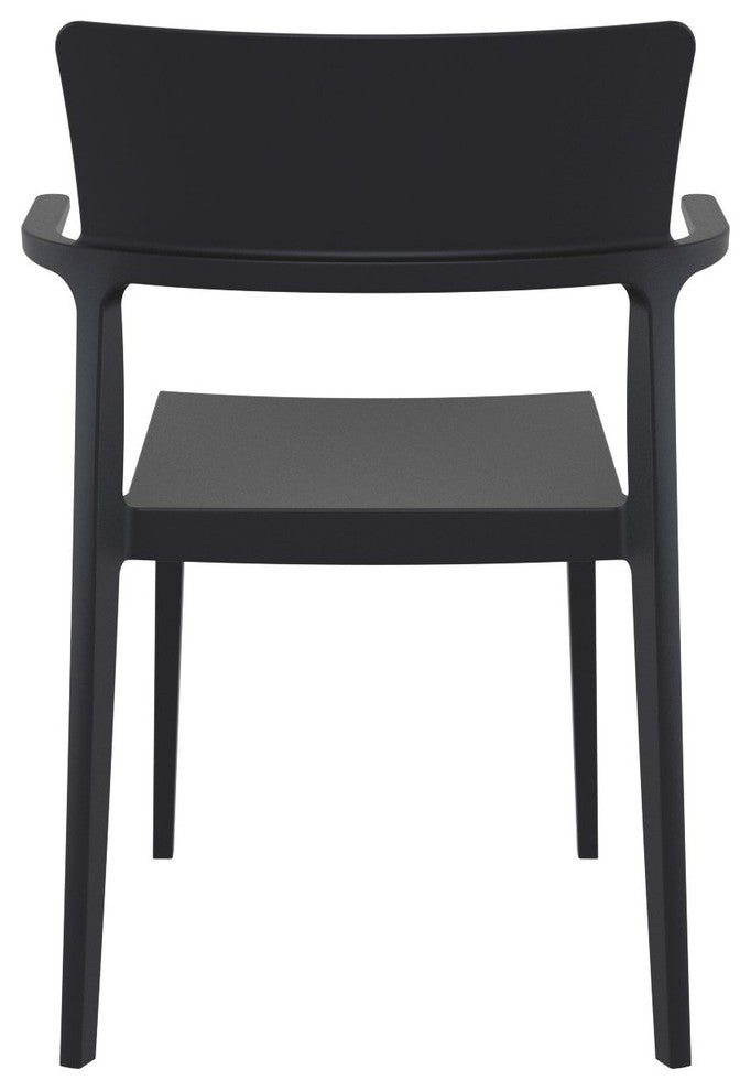 Compamia Plus Arm Chair, Black, Set of 2