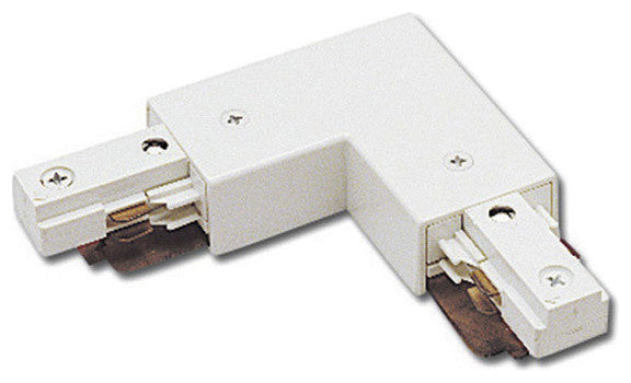 WAC Lighting J2 Track Connectors, White, Right L Connector
