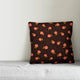 Whimsical Cherry Pattern, Peach Throw Pillow, 20"x20"