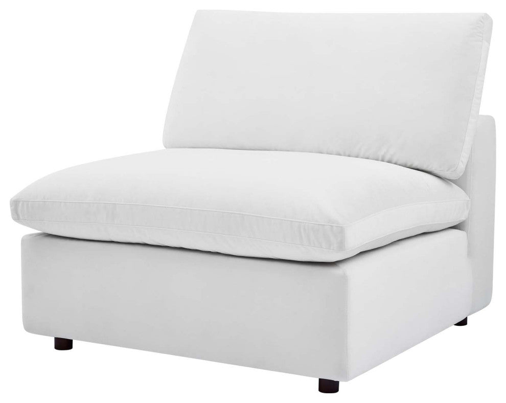 Sectional Sofa Set, Velvet, White, Modern, Living Lounge Hotel Lobby Hospitality