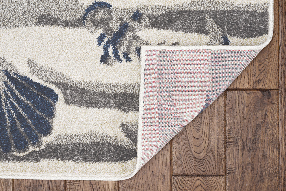 KAS Lucia 2775 Ivory Seashore Area Rug, 6'7"x9'6"