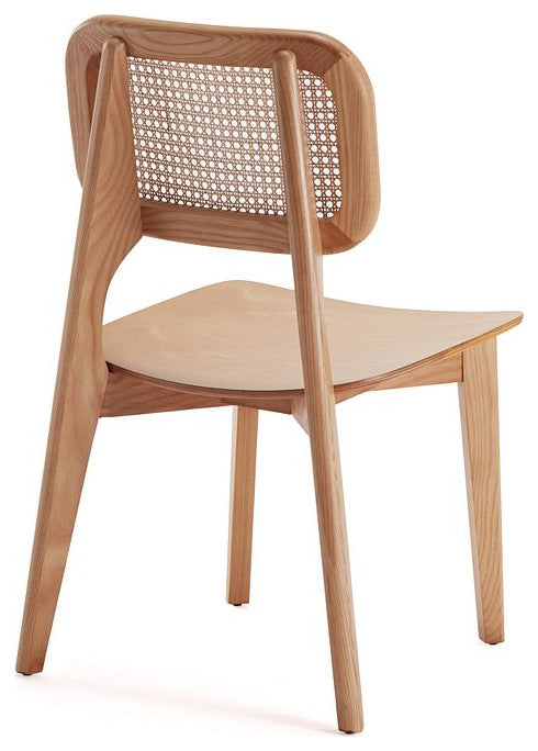Manhattan Comfort Versailles Dining Chair, Nature, Set of 4