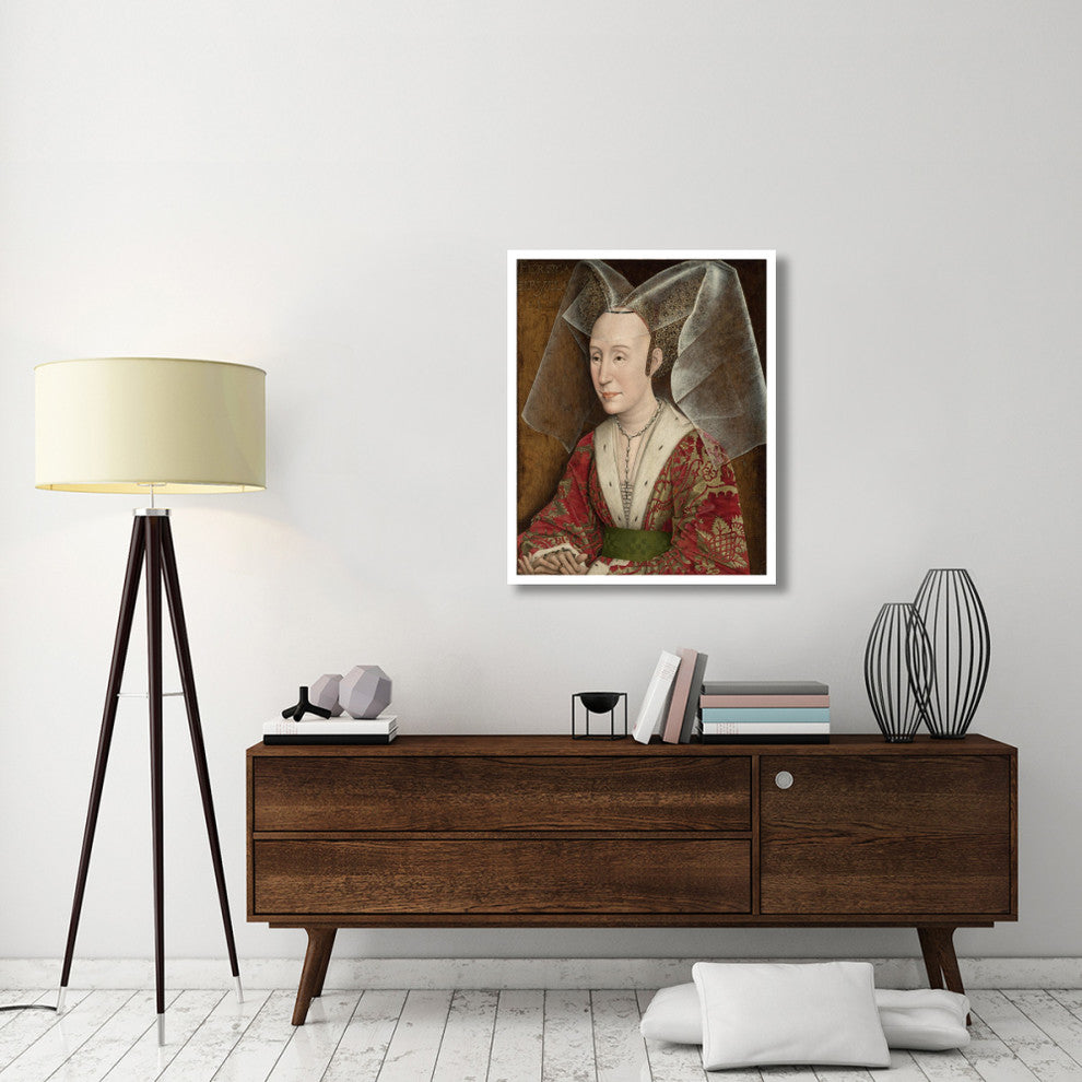 "Portrait of Isabella of Portugal" Paper Print by Rogier van der Weyden, 30"x37"
