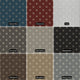 Star Pattern 3/8 Thick Indoor Area Rug Carpet, Americana, 7x9