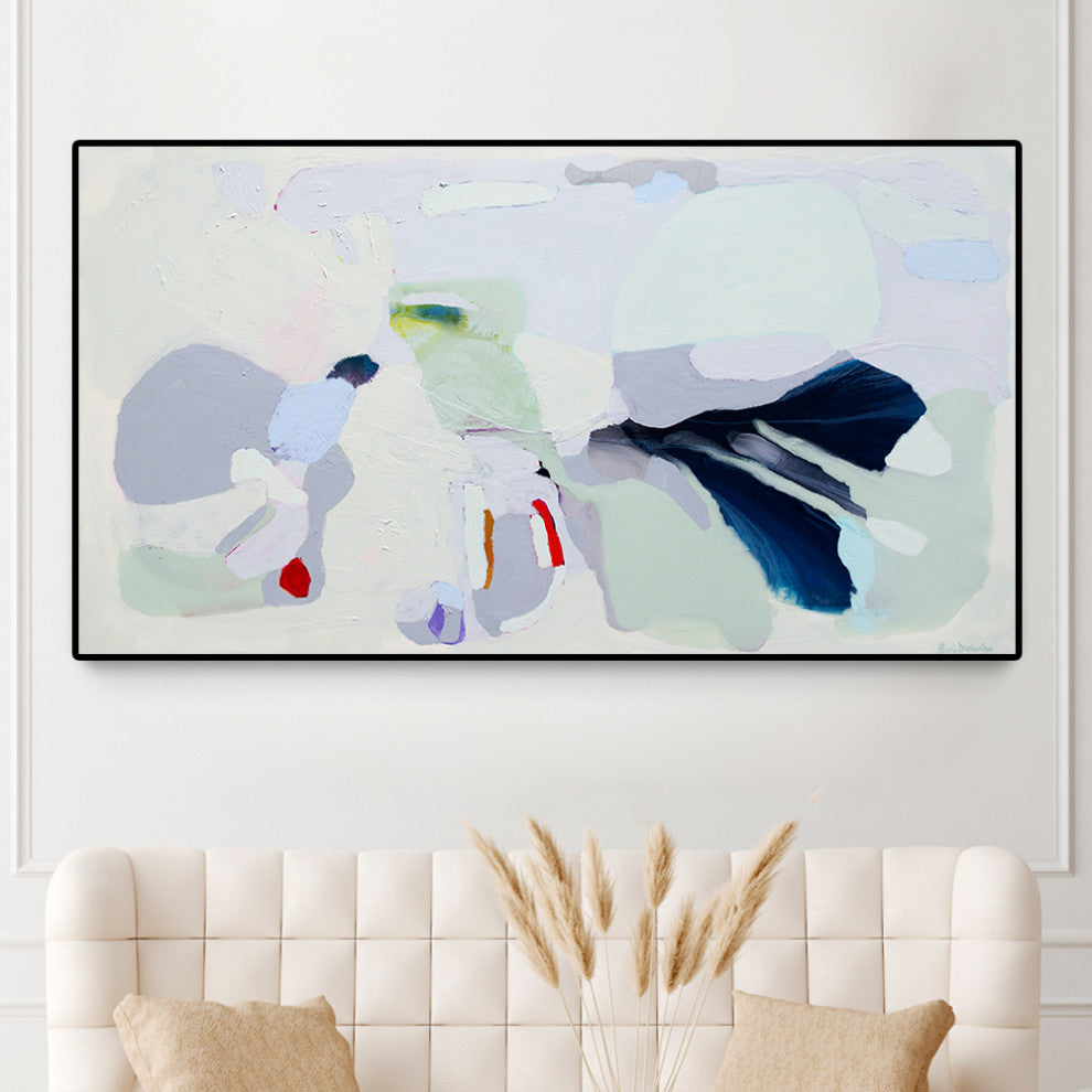 "Breathe" Oversized Framed Canvas, 40" x 60"