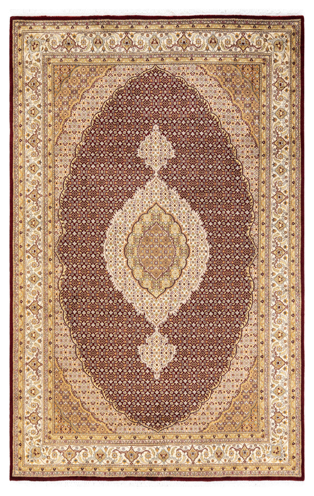 Mogul, One-of-a-Kind Hand-Knotted Area Rug Red, 6' 1 x 9' 5