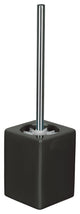 Black Square Porcelain Ceramic Bath Accessories, Toilet Brush Set