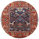 Ahgly Company Indoor Round Mid-Century Modern Area Rugs, 6' Round
