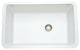 Rohl 6307-00 Allia Drop-In Fireclay Bar Sink, White, 18"