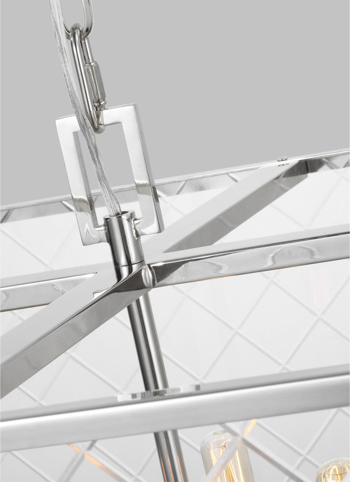 Erro Large Lantern, Polished Nickel