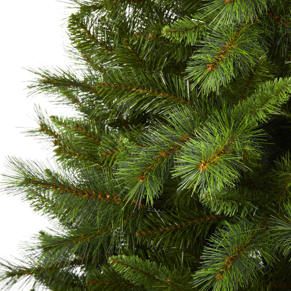 6' Slim West Virginia Mountain Pine Faux Xmas Tree With 629 Bendable Branches