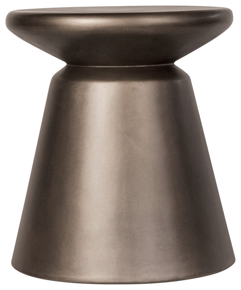 Misha Concrete Mineral Side Table, Bronze