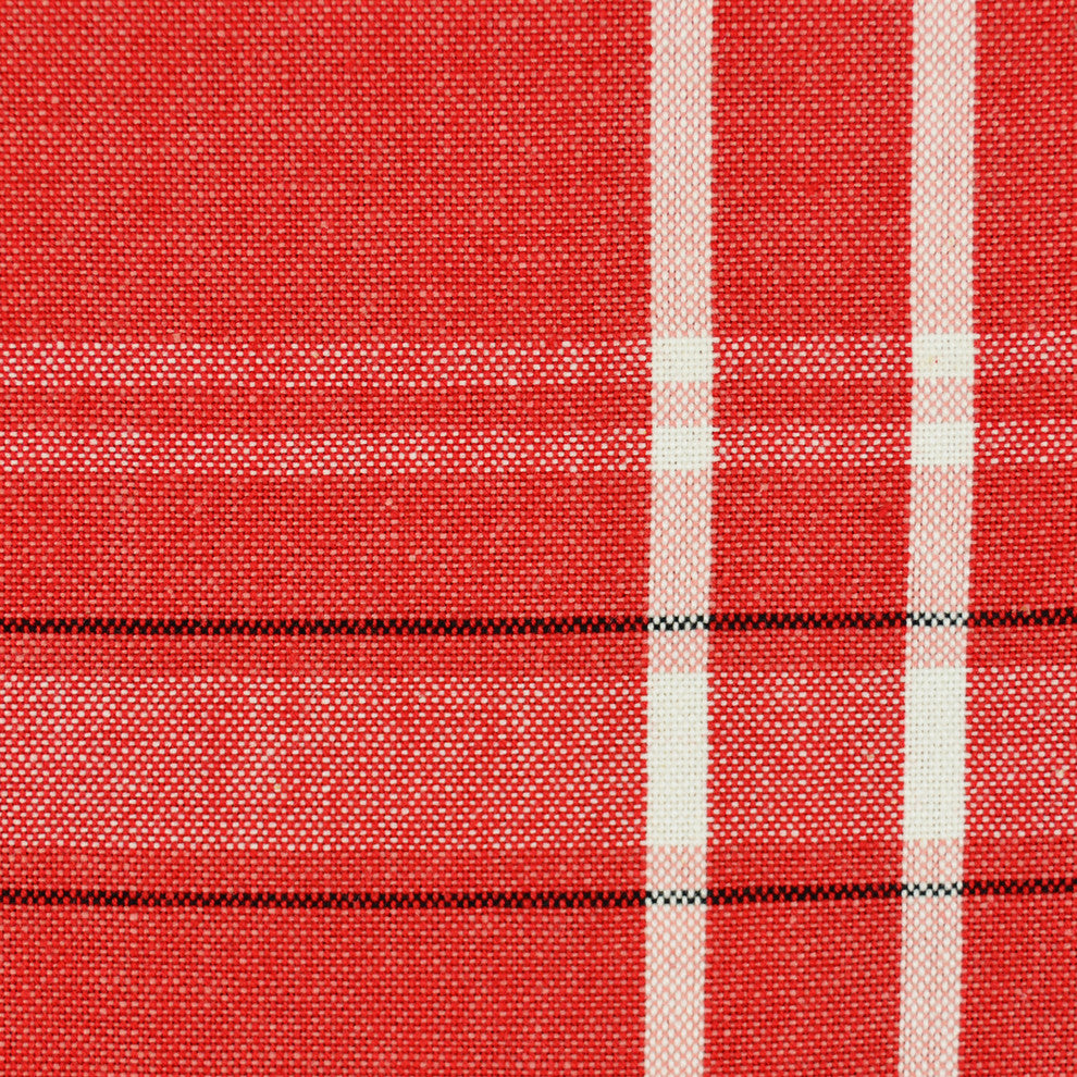 DII Tango Red French Chambray Table Runner 14"x72"