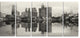 "Singapore Skyline View Panorama" Cityscape Artwork Canvas, 5 Panels, 60"x28"