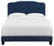 Amelia King Upholstered Velvet Bed