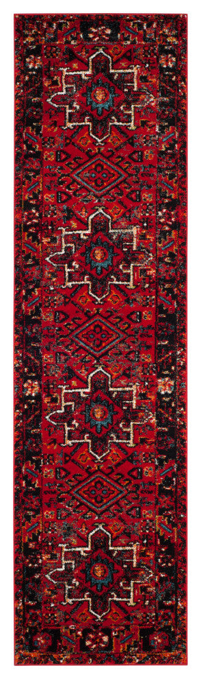 Safavieh Vintage Hamadan Colllection, VTH211 Rug, Red/Multi, 2'3"x8'