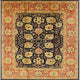 Ahgly Company Indoor Square Mid-Century Modern Area Rugs, 4' Square