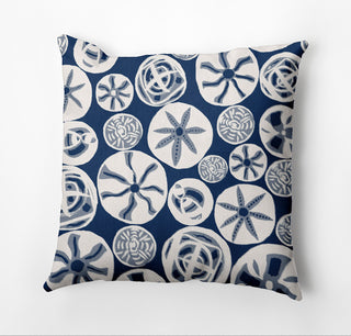 Algoa Treasure Pillow, Navy, 18"x18"