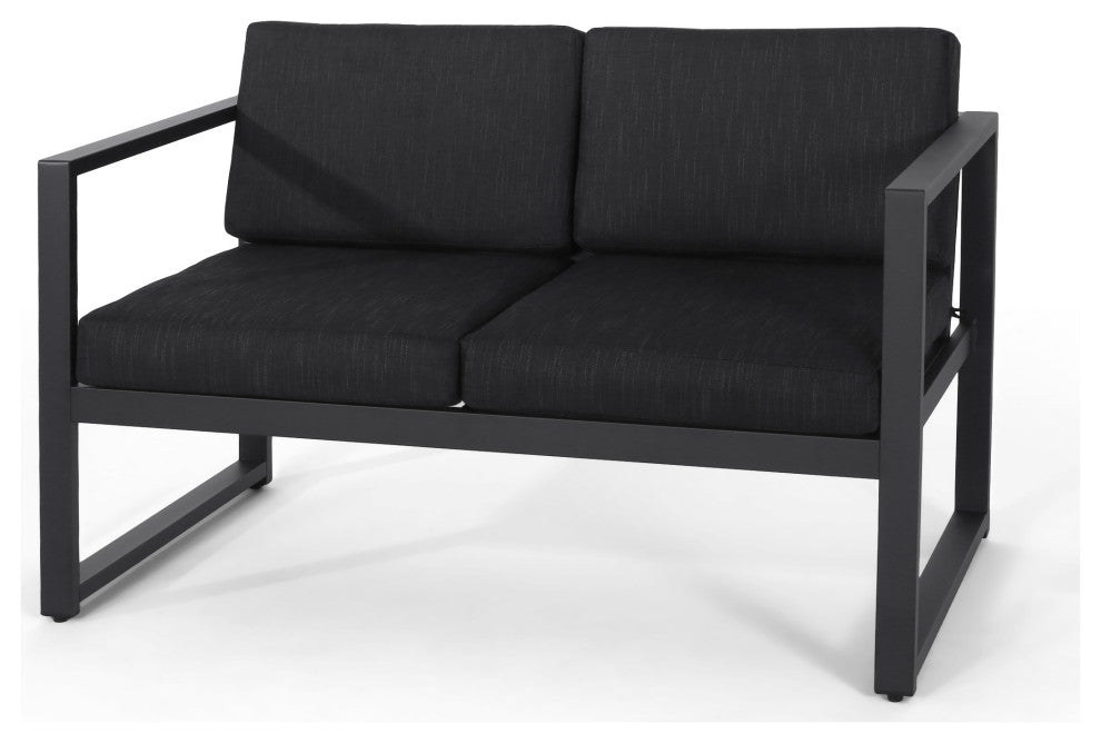 4-Piece Nealie Dark Gray Chat Set