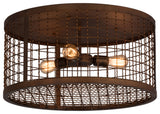 24W Paloma Golpe Flushmount