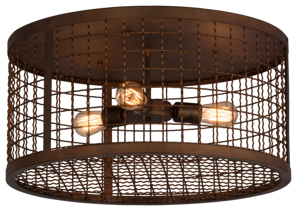 24W Paloma Golpe Flushmount