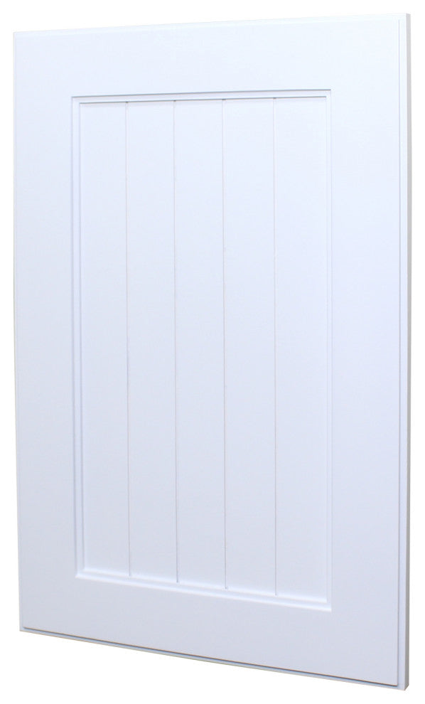 Shaker Style Recessed Medicine Cabinet, White Beadboard, 14"x24"