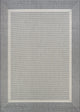 Couristan Recife Stria Texture 5526/3312 Outdoor Rug, Champagne/Grey, 7'6"x7'6" Square