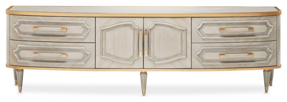 St. Charles Media Cabinet, Dove Gray