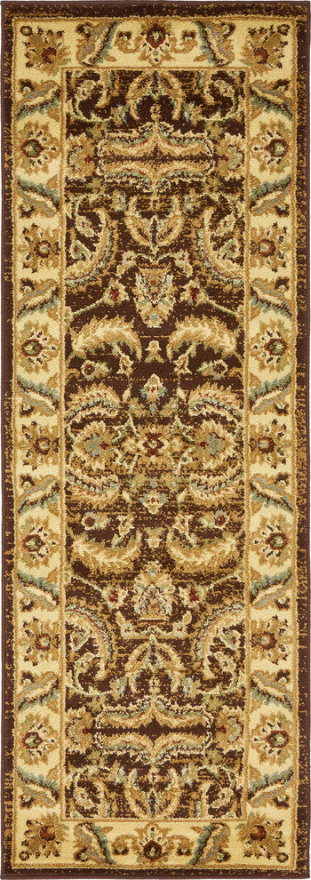 Unique Loom Brown Hickory Voyage 2' 2 x 6' 0 Runner Rug
