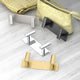 Elevate All Modern Decor Hook, Brushed Brass, Double