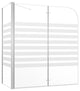 Vidaxl Bath Enclosure 47.2"x26.8"x51.2" Tempered Glass Stripe
