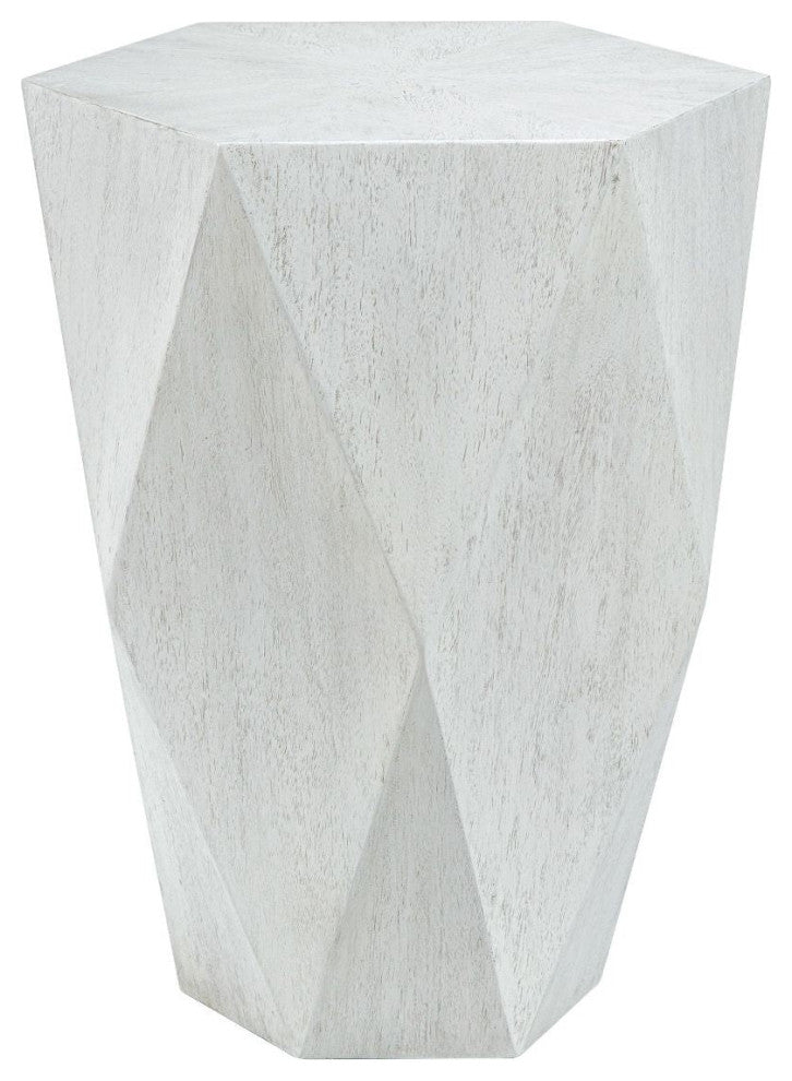 Uttermost Volker White Side Table