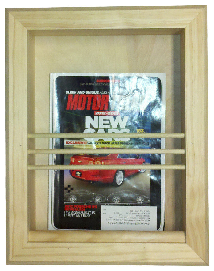 Montclair Recessed Magazine Rack, Unfinished