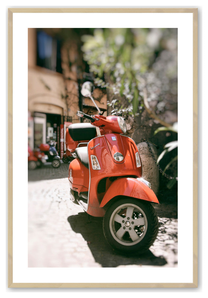 Raw Maple 11" x 14" When in Rome Framed Print