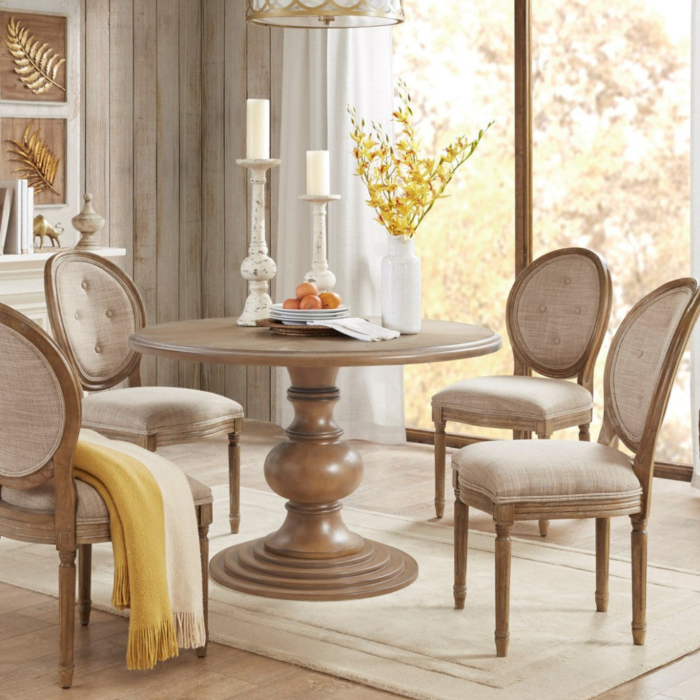 Madison Park Wood  Mid-century Modern Dining Table, Reclaimed Walnut, Dining Table