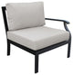 kathy ireland Madison Ave. 9 Piece Aluminum Patio Furniture Set 09c, Truffle