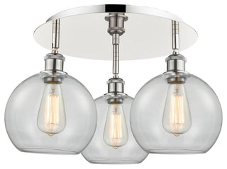 Innovations Athens 3 19.75" Flush Mount Polished Nickel