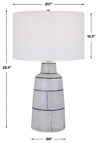 Uttermost Breton Nautical Stripe Table Lamp