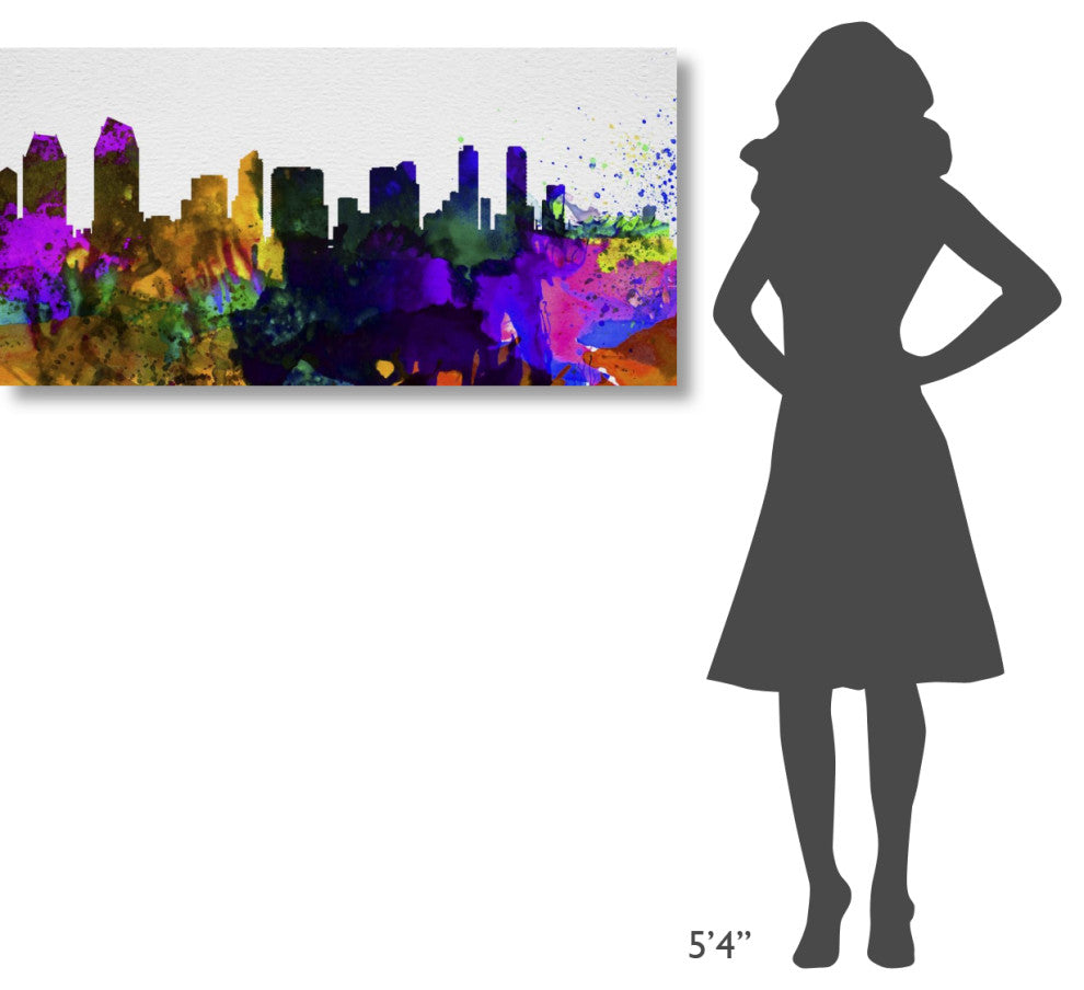"San Diego City Skyline" Fine Art Print