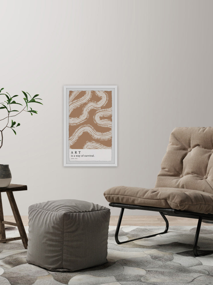 "Art Is a Way of Survival II" Framed Painting Print, 24x36