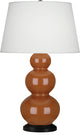 Robert Abbey RA-345X 1-Light Table Lamp, Triple Gourd