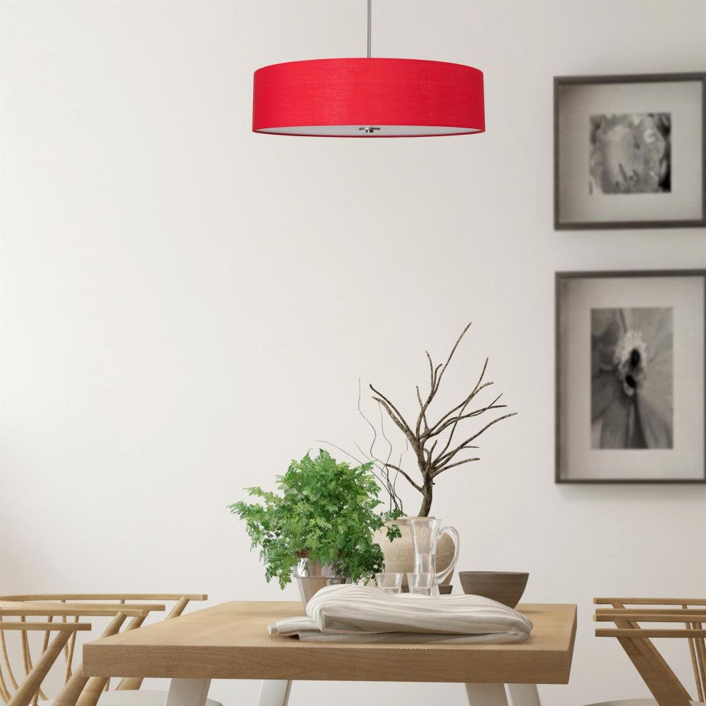 Lyell Forks 5-Light Pendant, Shade: Chili Pepper Red