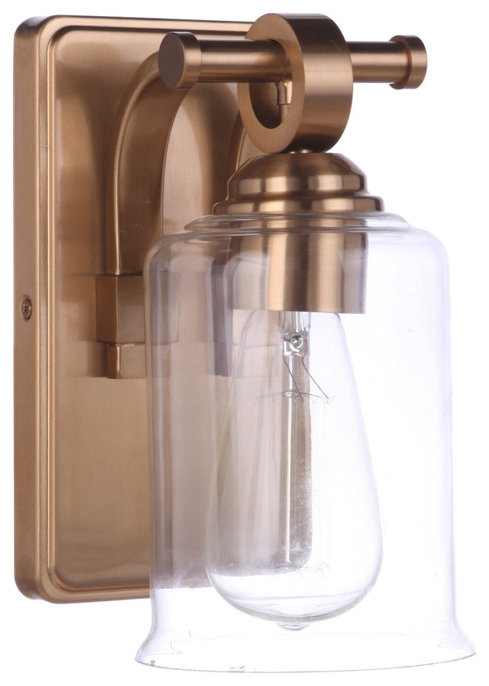 Romero Wall Sconce 1  Light  Satin Brass