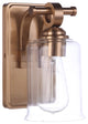 Romero Wall Sconce 1  Light  Satin Brass