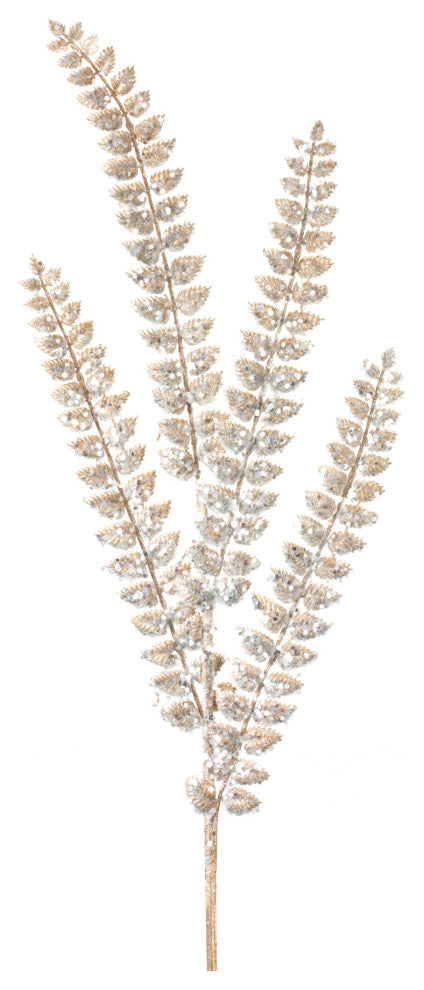 Glittered Fern Spray, Set of 24
