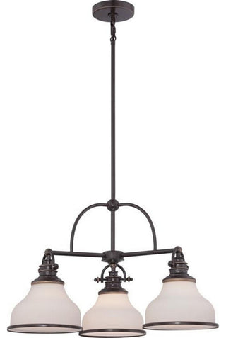Quoizel GRT5103BN Three Light Chandelier Grant Brushed Nickel