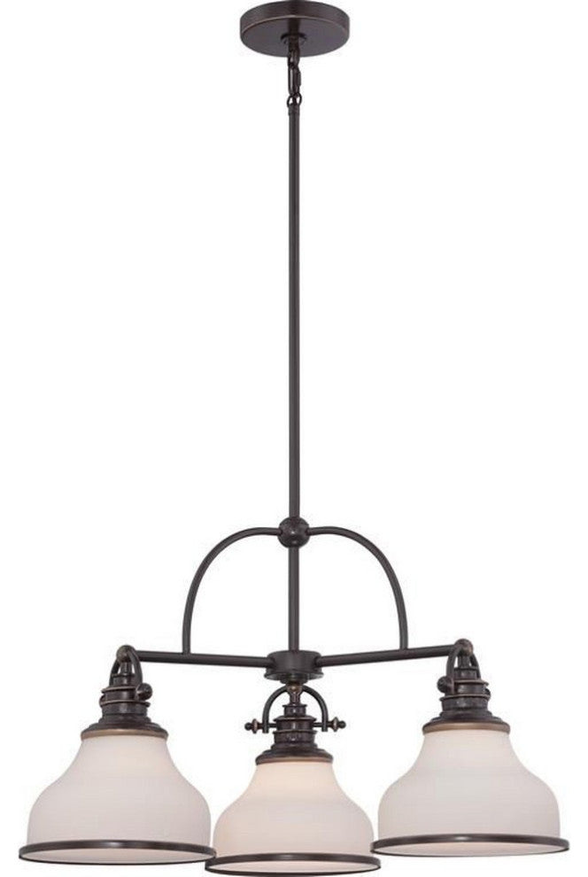 Quoizel GRT5103BN Three Light Chandelier Grant Brushed Nickel