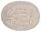 Artifacts Rattan Oval Placemat, White Wash, Medium