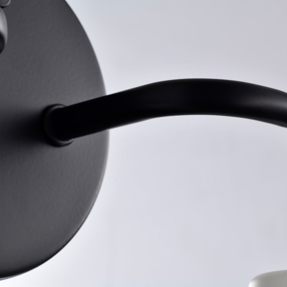 Nuvo Sloan 2-Light Incandescent Matte Black Wall Mount